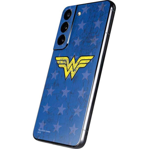 DC Comics Wonder Woman Emblem on Flag Galaxy S22 Skin